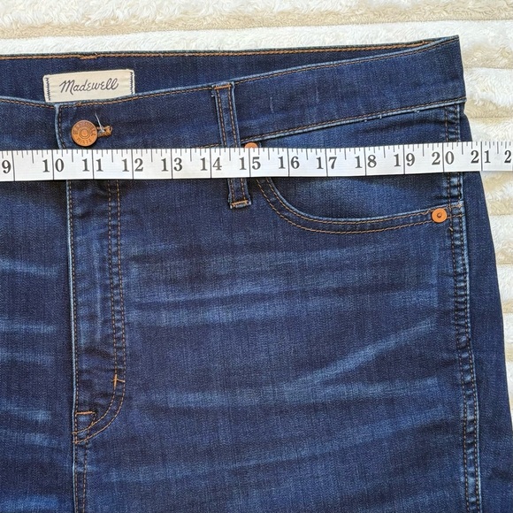 MADEWELL Jeans High Rise Skinny Dark Wash Size 34 - Picture 12 of 15